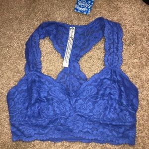 Free People Blue Bralette XS NWT